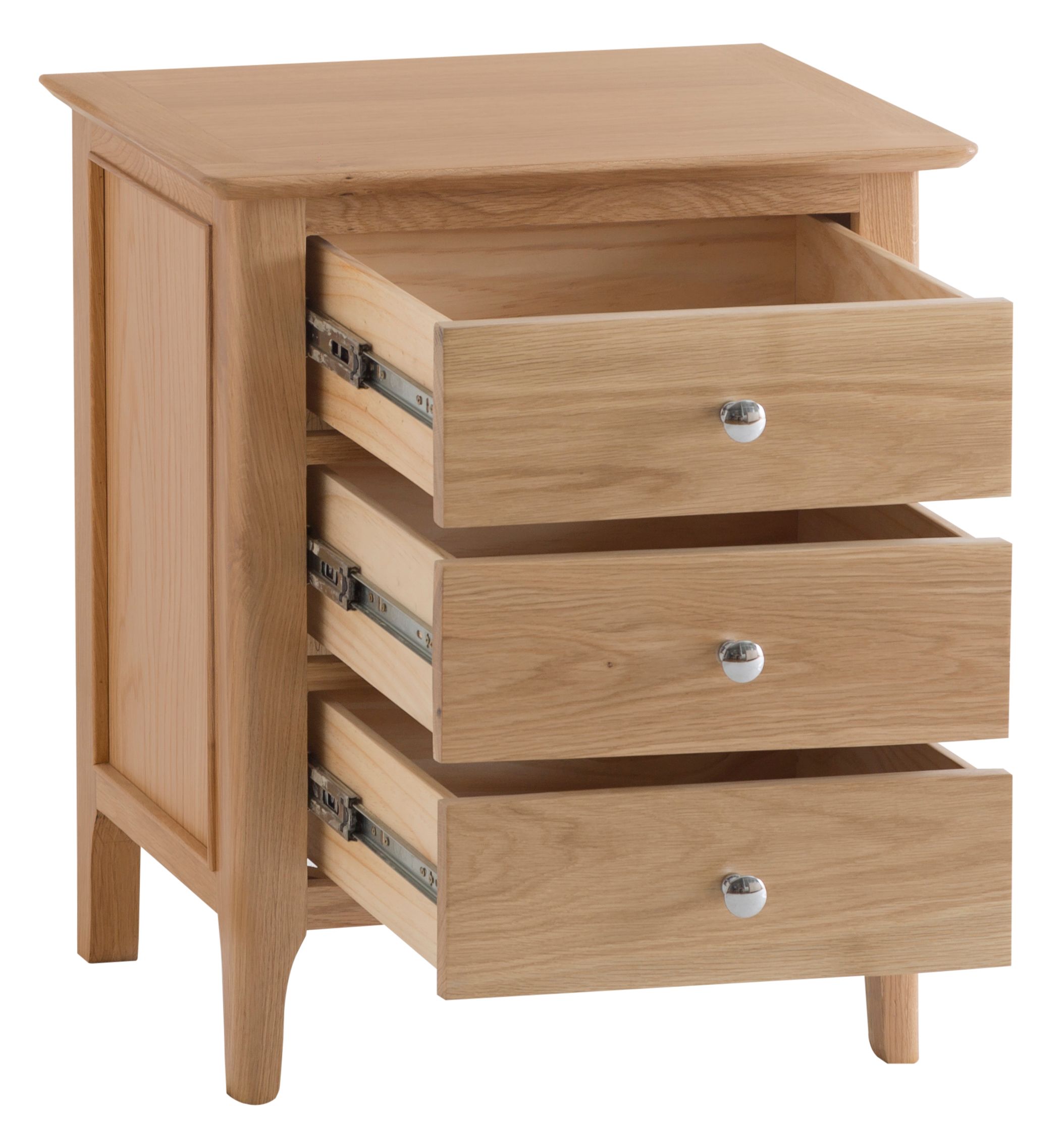 NEWPORT OAK Extra Large Bedside Bedroom Furniture